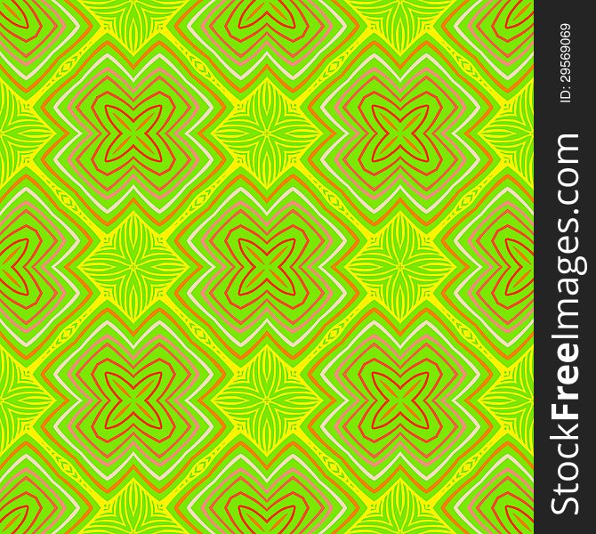 Geometric psychedelic sixties pattern