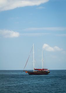 A Sailboat At Andaman  Sea Stock Photography