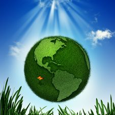 Green Earth. Royalty Free Stock Photo Green Earth. Royalty Free Stock Photo