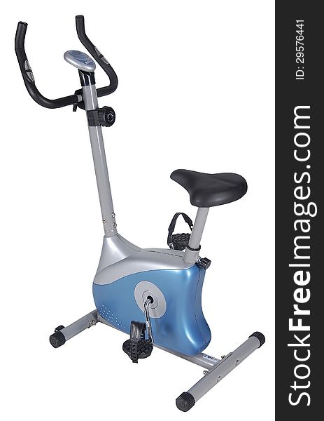 Stationary bike. Gym machine