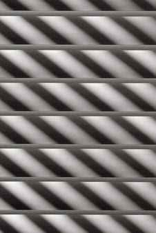 Semi-closed Metallic Blinds Royalty Free Stock Photography Semi-closed Metallic Blinds Royalty Free Stock Photography