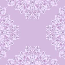 Violet Frame With Napkin Royalty Free Stock Image