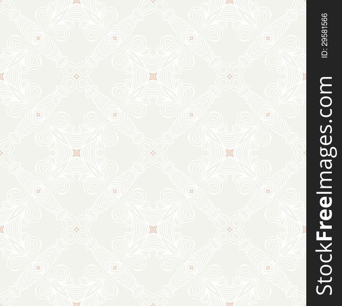 Hand drawn linear pattern, thin white and grey lines, website background or holiday wrapping paper or elegant wedding invitation, seamless vector in baroque and rococo style with damask motifs. Hand drawn linear pattern, thin white and grey lines, website background or holiday wrapping paper or elegant wedding invitation, seamless vector in baroque and rococo style with damask motifs