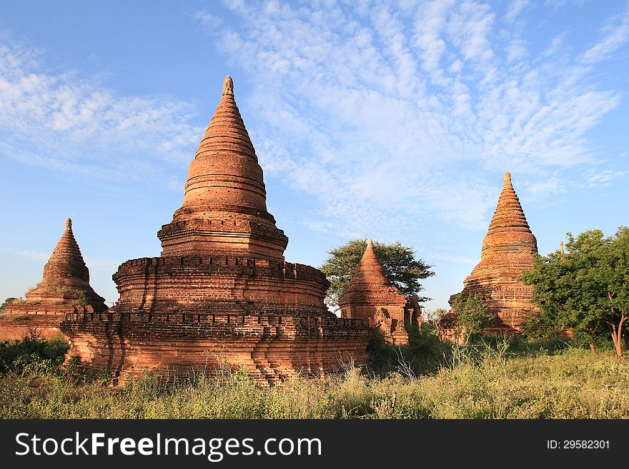 The ancient temples in Bagan, Burma (Myanmar). The ancient temples in Bagan, Burma (Myanmar)