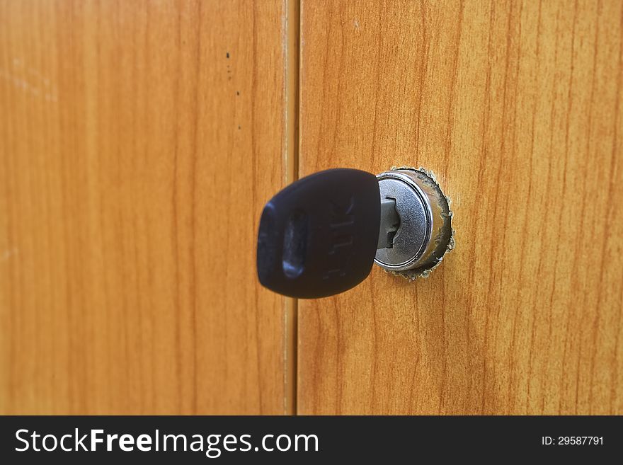 Closeup image of lock and key. Closeup image of lock and key