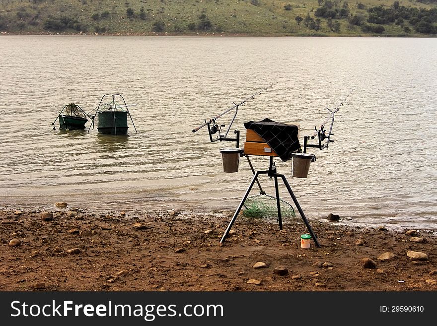 Fishermans Gear at Dam