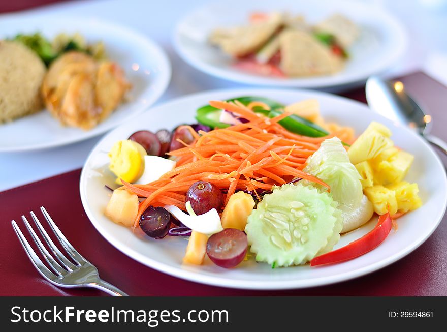 Closeup Of Vegetable Salad