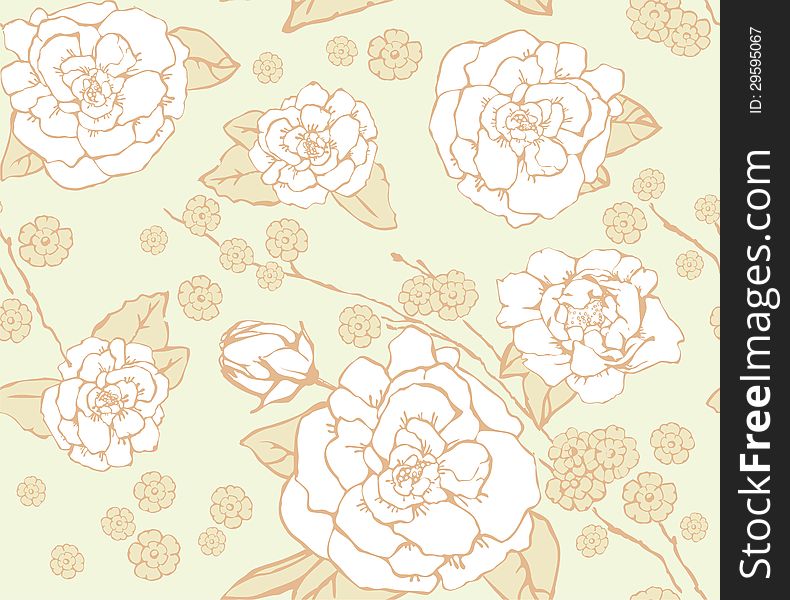 Floral seamless background.