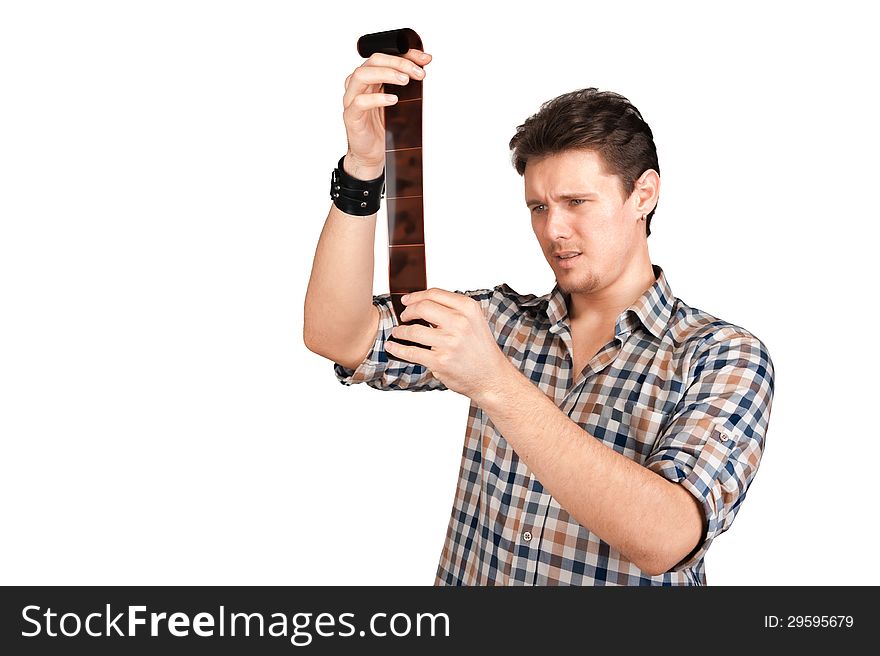 Guy With Checking Negatives