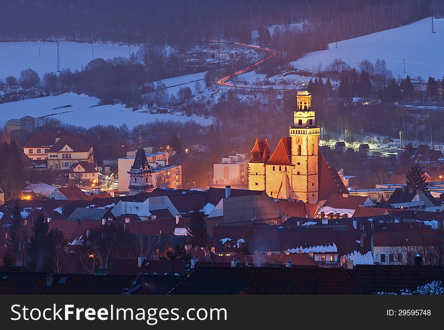 Image of Prachatice, small town located in the south of the Czech Republic, Eastern Europe. Image of Prachatice, small town located in the south of the Czech Republic, Eastern Europe.