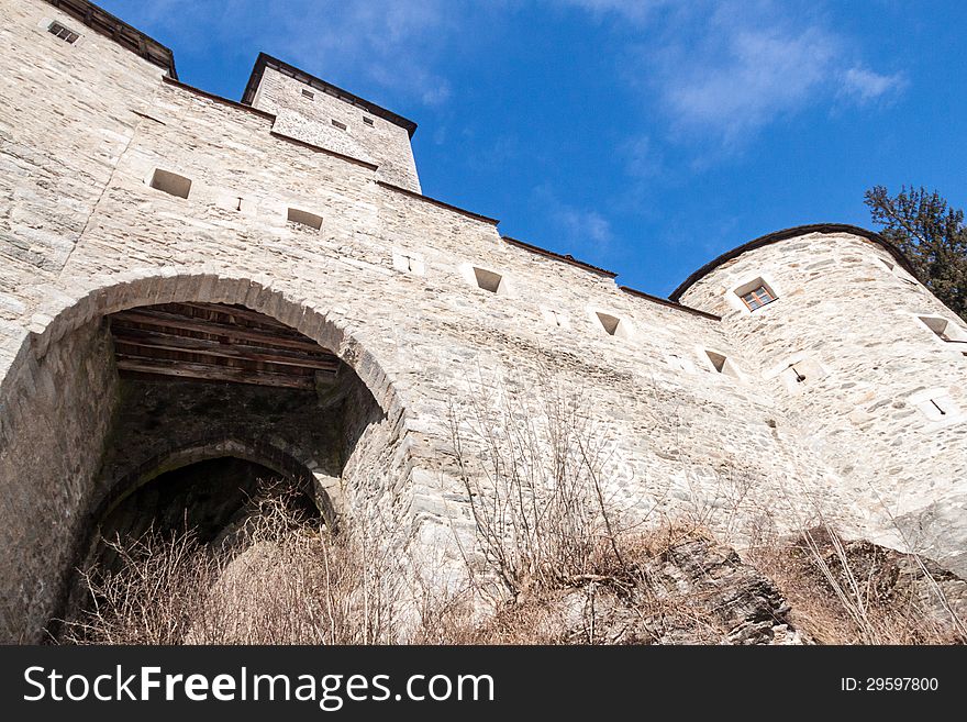 Castle on the alps in campo tures. Castle on the alps in campo tures