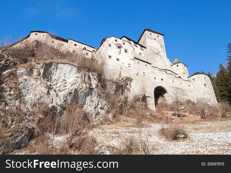 Castle on the alps in campo tures. Castle on the alps in campo tures