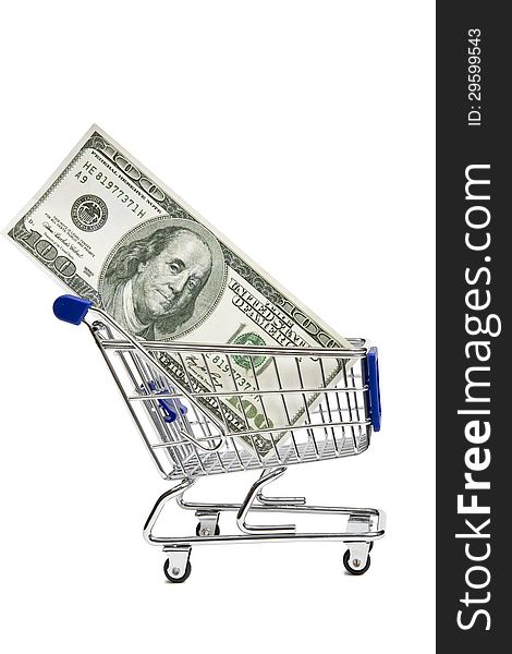 Shopping Cart With Money XXXL