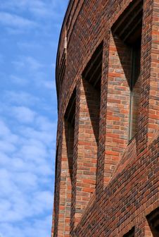 Curved Brick Building Royalty Free Stock Photo