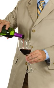 Man In Suit Pouring Wine Royalty Free Stock Photos Man In Suit Pouring Wine Royalty Free Stock Photos