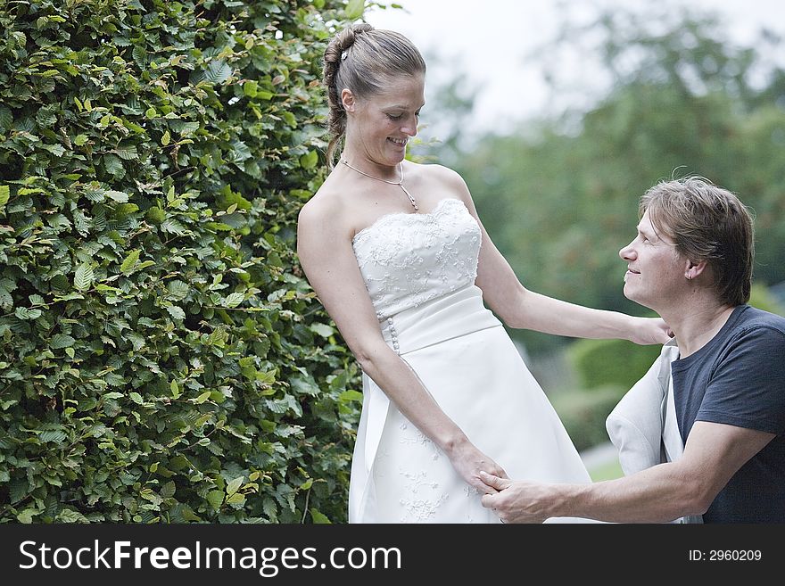 Bridal Couple Posing