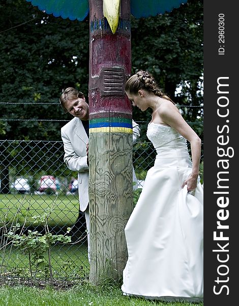 Bridal Couple Posing