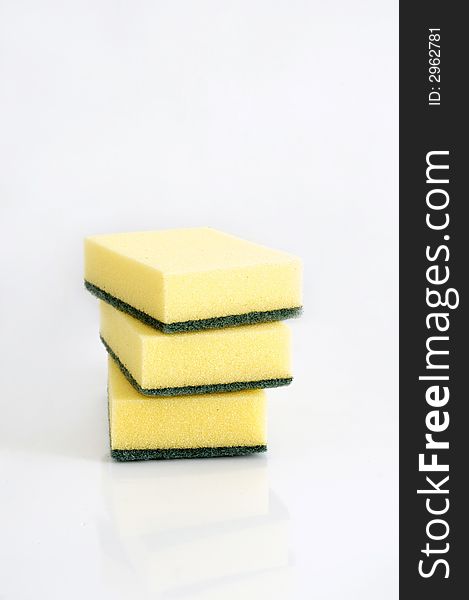 Yellow Cleaning Sponges