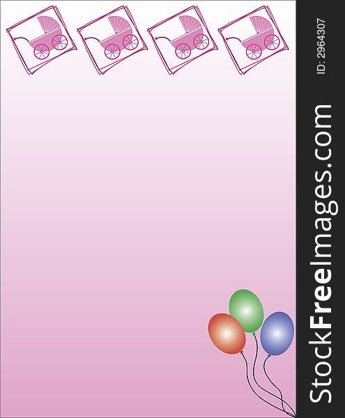 Pink buggies and balloons