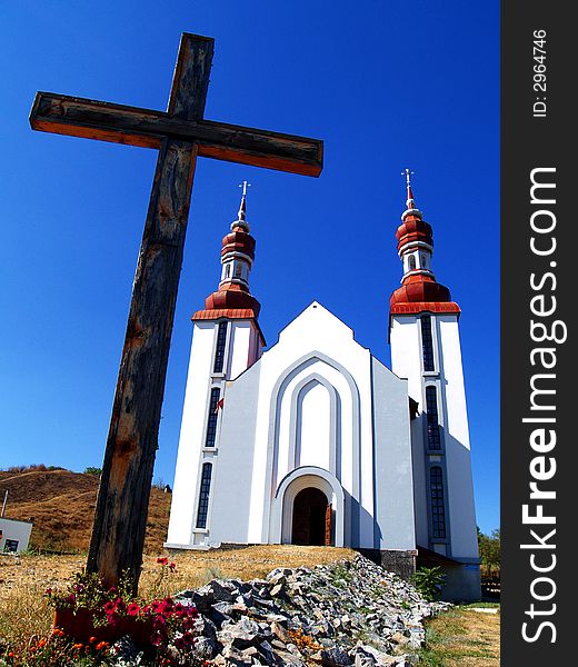 A catholic church is in Ukraine