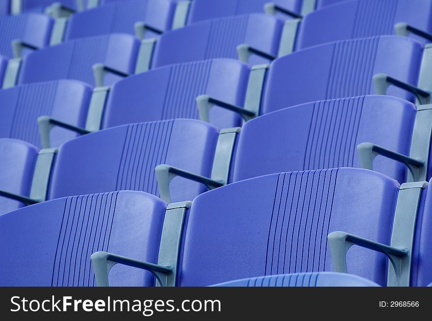 Empty purple stadium seating nnn. Empty purple stadium seating nnn
