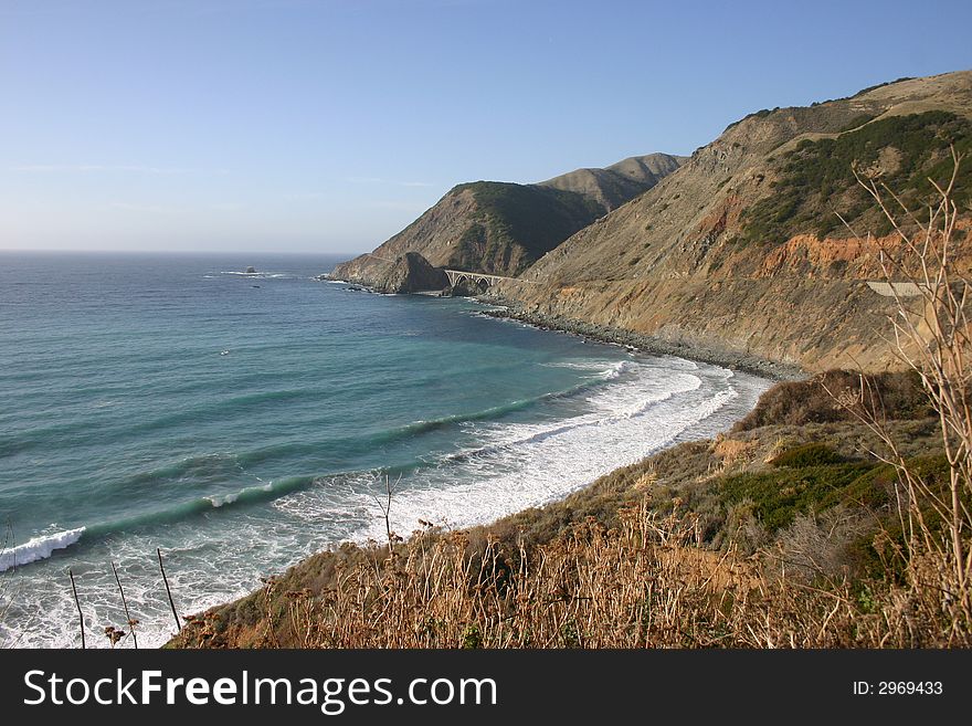 The Big Sur Coastline in California.