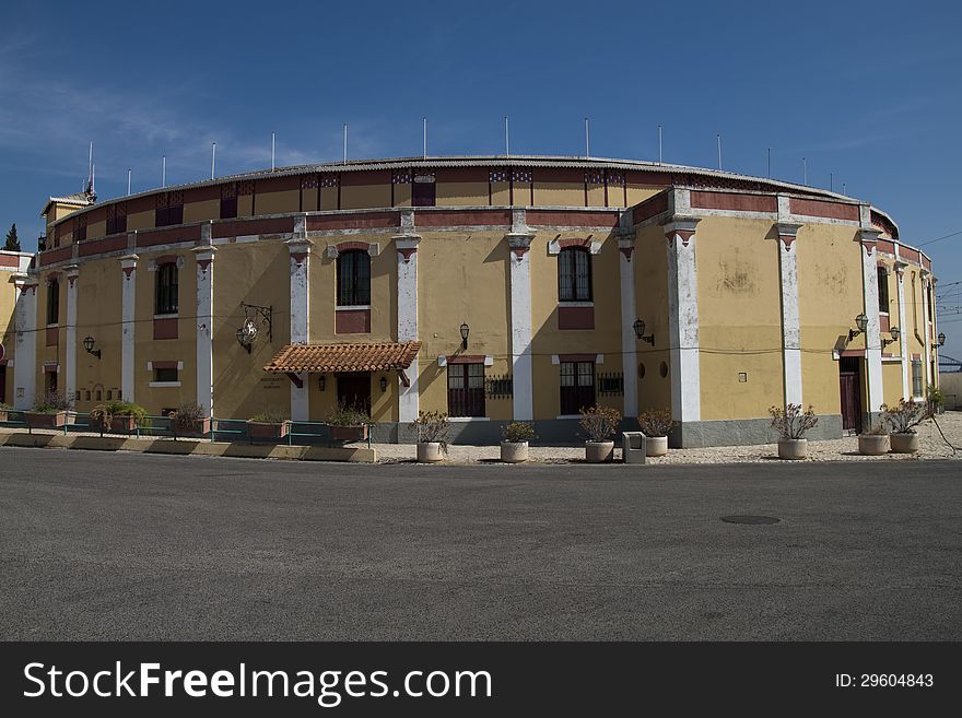 Bullfighting arena in Villa Franca de Xira, Lisbon, Portugal