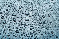 Water Droplets Are Blue Stock Image Water Droplets Are Blue Stock Image