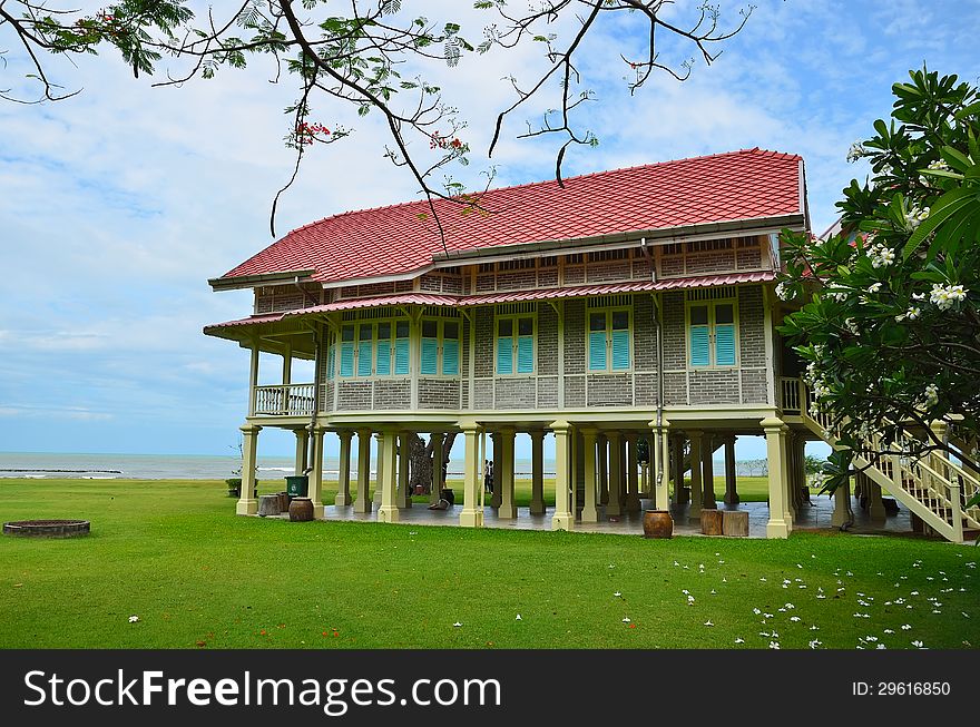 Maruekhathaiyawan palace in Phetchaburi Province, Thailand. Maruekhathaiyawan palace in Phetchaburi Province, Thailand.