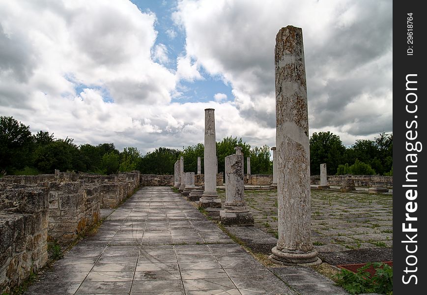 The ancient Тhracian city of Abritus, located in Bulgaria. The ancient Тhracian city of Abritus, located in Bulgaria