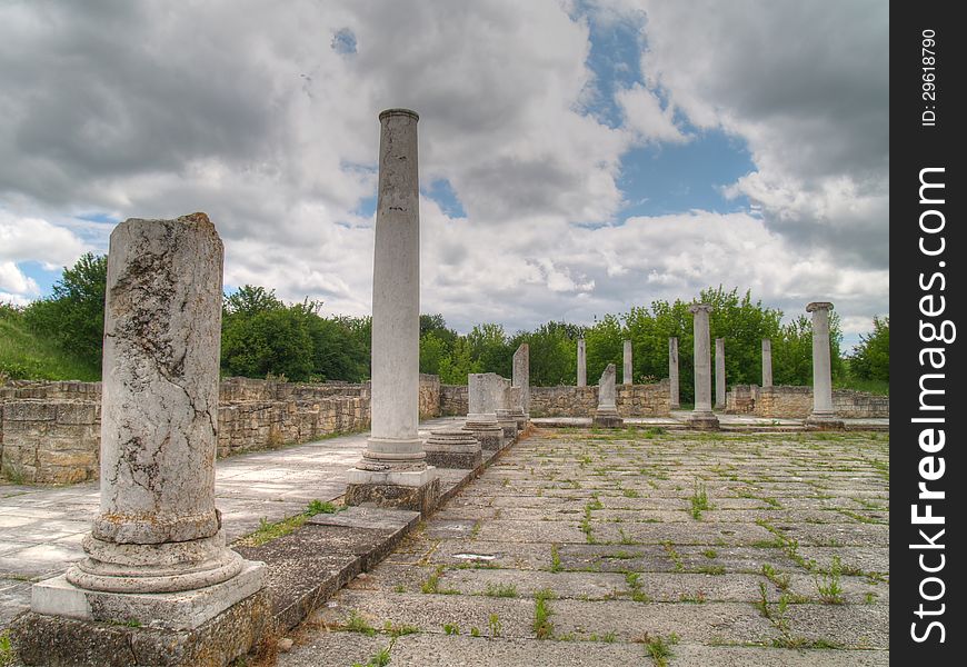 The ancient Ð¢hracian city of Abritus, located in Bulgaria. The ancient Ð¢hracian city of Abritus, located in Bulgaria