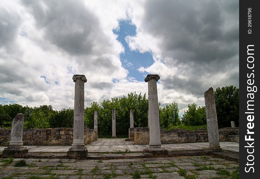 The ancient Тhracian city of Abritus, located in Bulgaria. The ancient Тhracian city of Abritus, located in Bulgaria