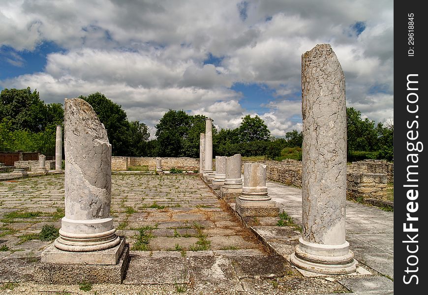 The ancient Тhracian city of Abritus, located in Bulgaria. The ancient Тhracian city of Abritus, located in Bulgaria