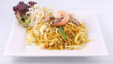 Sigapore Noodles Stir Fried With Vermicelli Noodles. Royalty Free Stock Images Sigapore Noodles Stir Fried With Vermicelli Noodles. Royalty Free Stock Images
