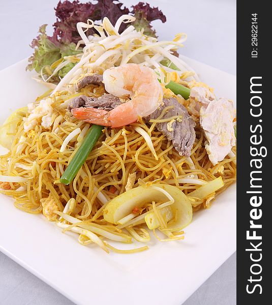 Thai popular food from restaurant. Thai popular food from restaurant.