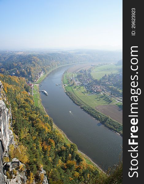 The Upper Elbe Valley In Saxony, Germany