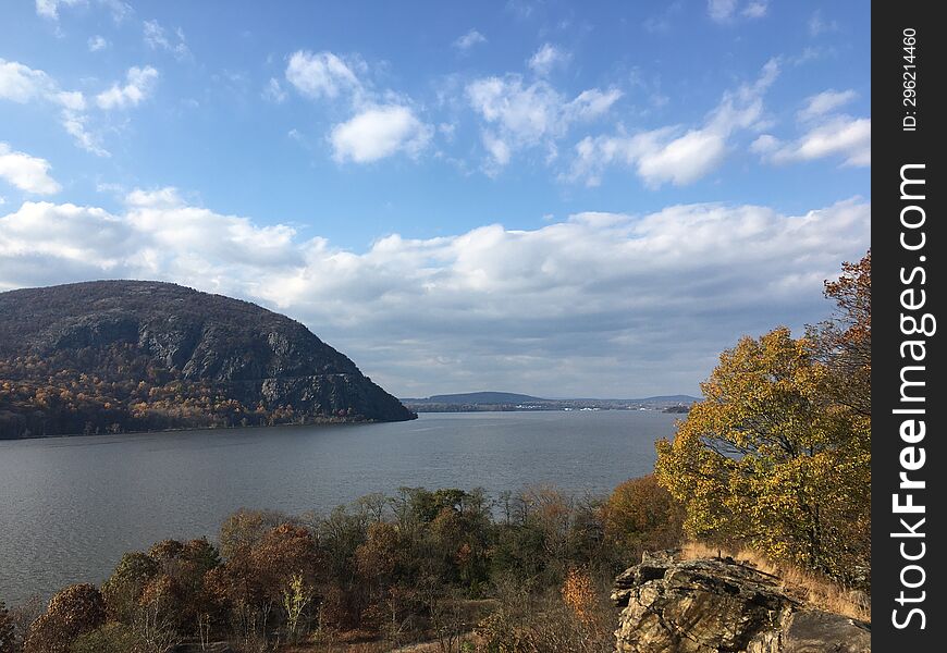 Hudson Highlands during Fall in New York State. Hudson Highlands during Fall in New York State.