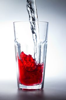 Glass Of Red Juice Royalty Free Stock Photos