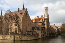 View Of The Canals Of Bruges 3 Royalty Free Stock Photos View Of The Canals Of Bruges 3 Royalty Free Stock Photos