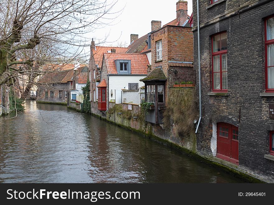 View Of The Canals Of Bruges