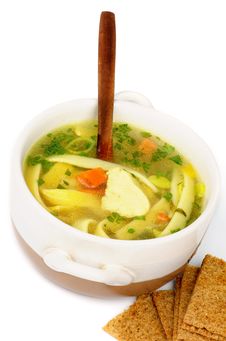 Chicken Noodle Soup Royalty Free Stock Image