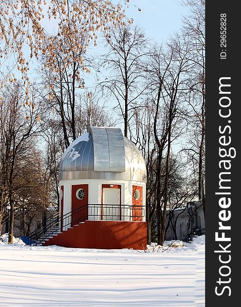 Public observatory in the city park