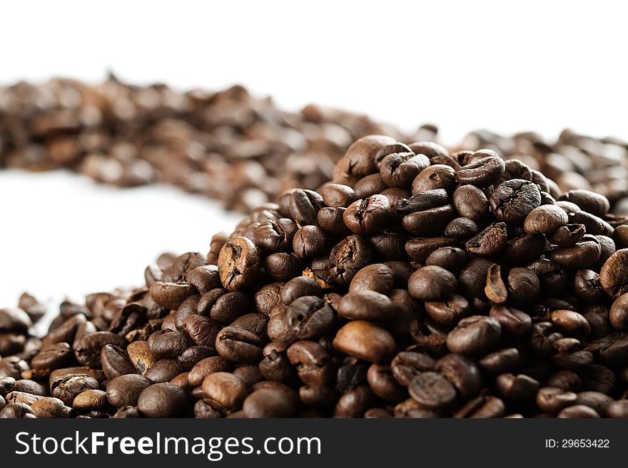 Brown Coffee beans abstract background