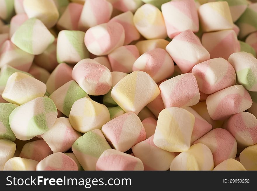 Colorful candy in bowl for kids