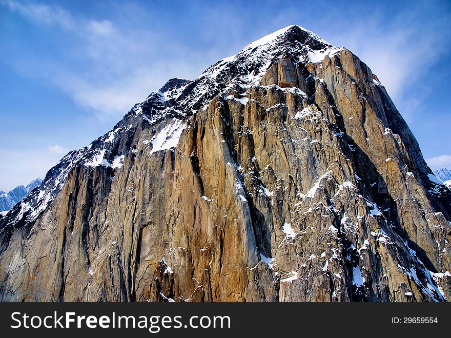 Rocky Alaskan Mountain near Denali National Park.