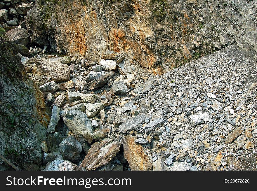 Any size of rocks in mountain