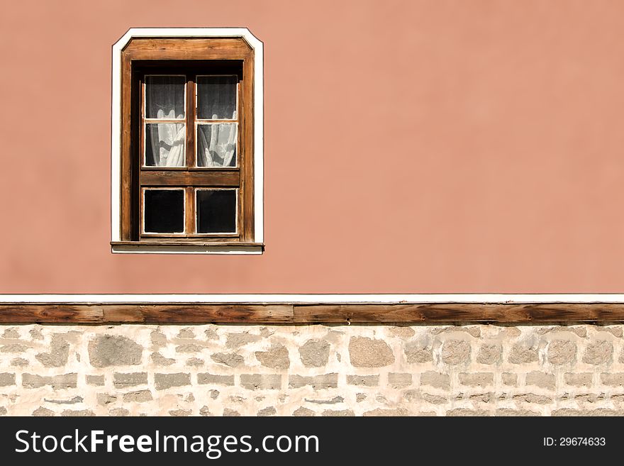 Facade Of The Old Building In Plovdiv, Bulgaria