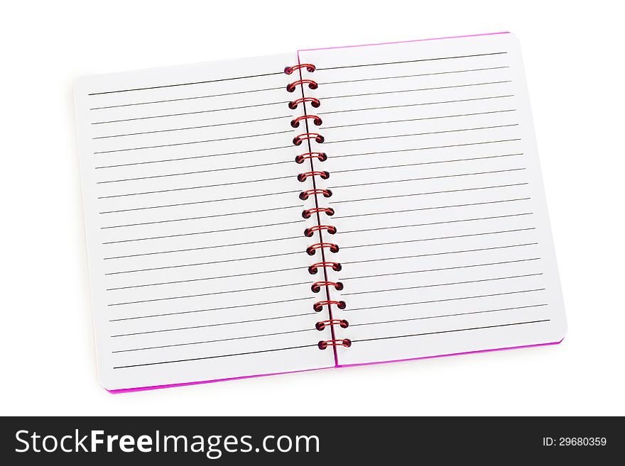 Notebook Red Lined Lying