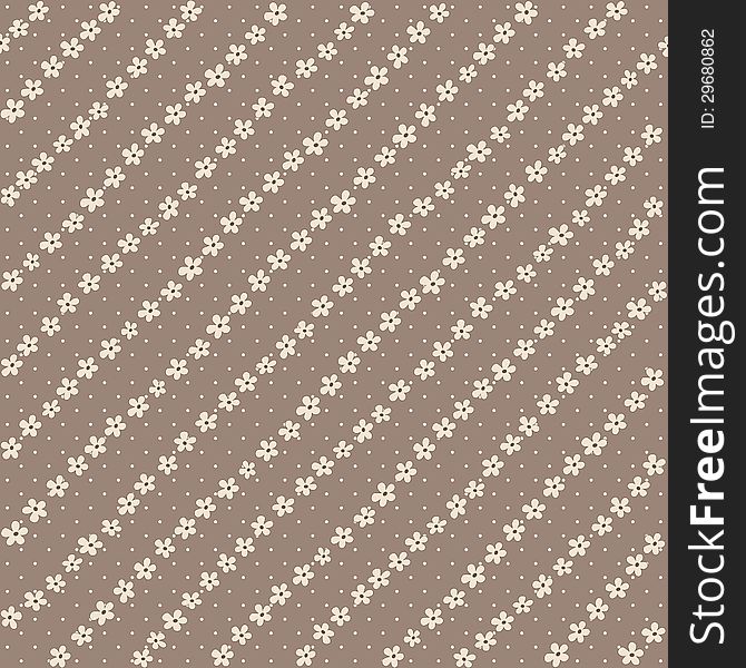 Seamless  Textile Floral Background