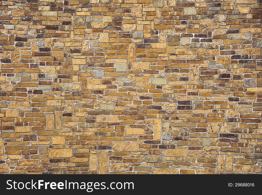 Wall of different colored bricks. Wall of different colored bricks